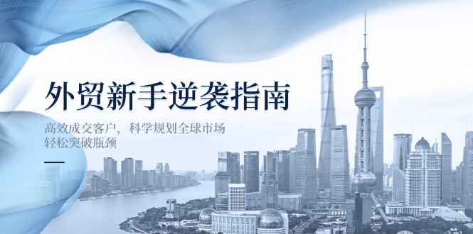 （14201期）外贸新手逆袭指南：高效成交客户，科学规划全球市场，轻松突破瓶颈-极光库